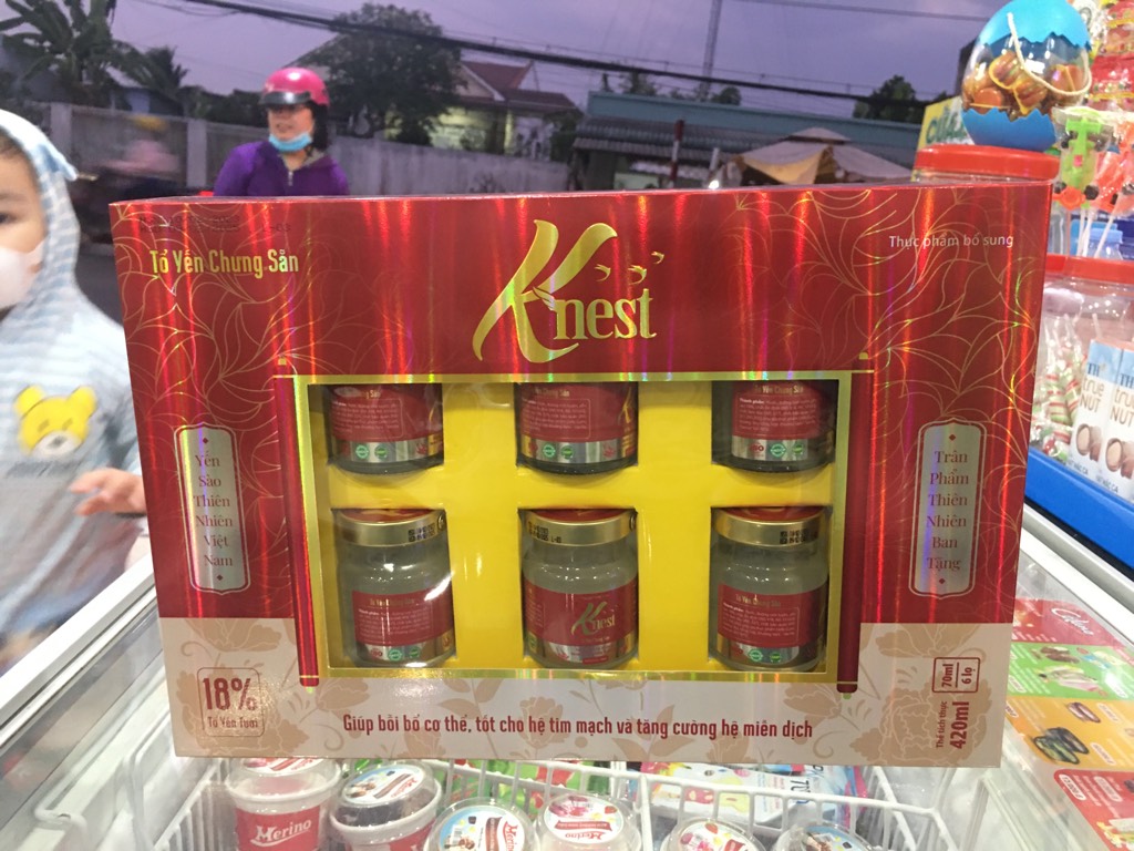 Yến xào Knest 18%, hộp 6 lọ