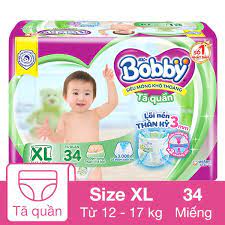 Tã quần Bobby size XL34 (12-17kg)