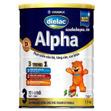 Sữa Dielac Alpha 3 1,5kg, dành cho trẻ từ 1-2 tuổi