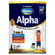 Sữa Dielac Alpha 4 1,5kg, cho trẻ từ 2-6 tuổi