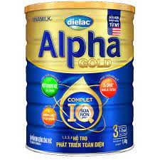 Sữa Dielac Alpha Gold 3 IQ 1400g, cho trẻ từ 1-2 tuổi