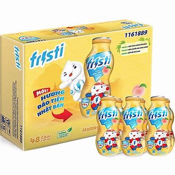 Fristi đào chai 80ml-thùng 48 chai