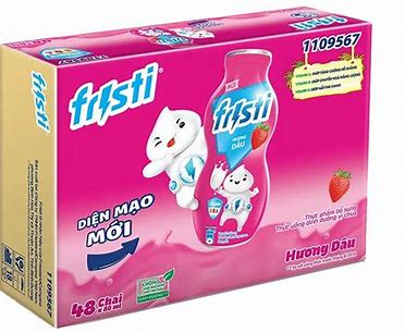 Fristi dâu chai 80ml-thùng 48 chai