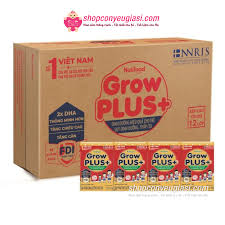 Growplus đỏ 110ml, dành cho trẻ trên 1 tuổi, thùng 12 lốc