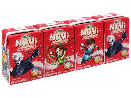 Nuvi dâu ép 110ml, lốc 4 hộp