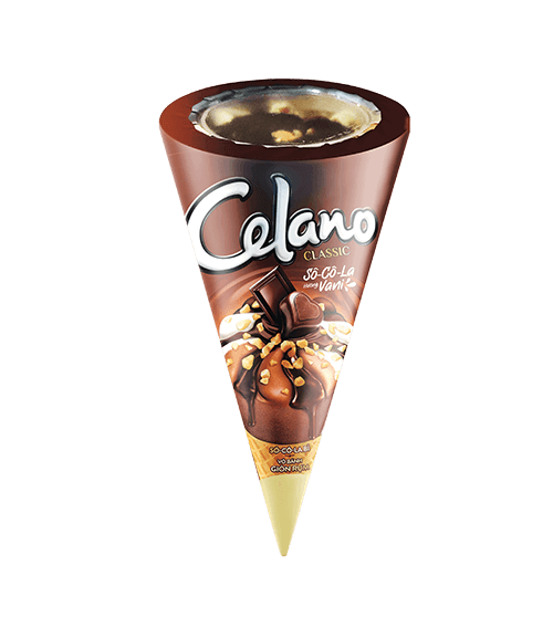 Kem ốc quế Celano socola 66g