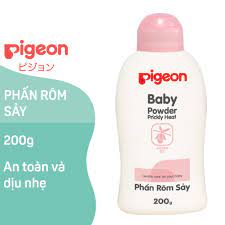 Phấn rôm Pigeon nắp hồng 200g