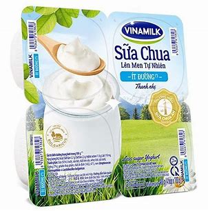 Sữa chua Vinamilk ít đường, lốc 4 hộp