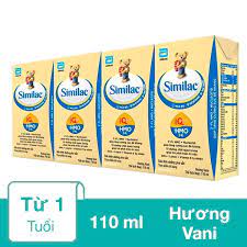 Sữa abbott similac pha sẵn hương vani 110ml, lốc 11+1