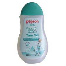 Tắm gội Pigeon màu xanh 200ml