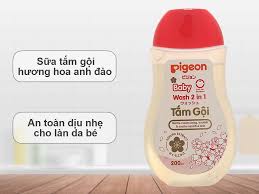 Tắm gội Pigeon màu hồng Sakura 200ml