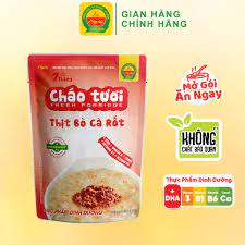 Cháo tươi thịt bò cà rốt