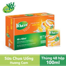 Yomost hương cam 100ml-thùng 12 lốc