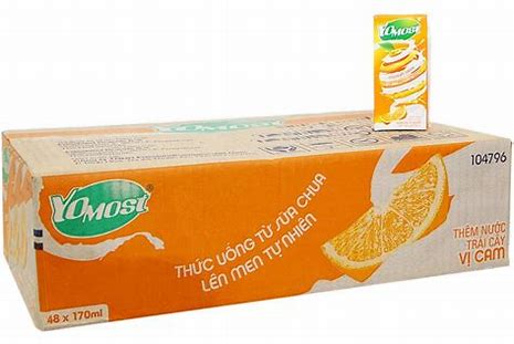 Yomost hương cam 170ml-thùng 12 lốc